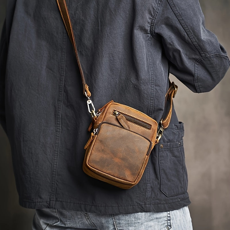 James | Top Cowhide Leather Waist and Crossbody Bag