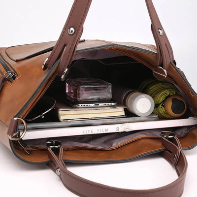 Victoria's Timeless Elegance | Leather Shoulder Bag