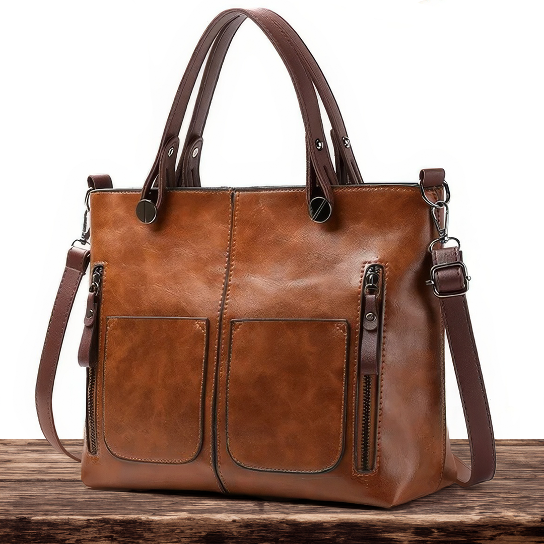 Victoria's Timeless Elegance | Leather Shoulder Bag