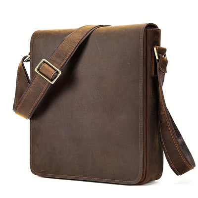 Hugh | Vintage Genuine Leather Satchel Bag