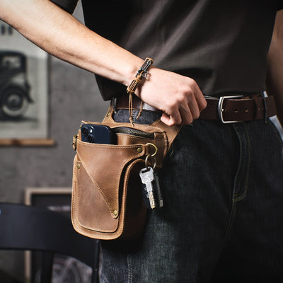 Arthur | Retro Genuine Cowhide Leather Waist Bag