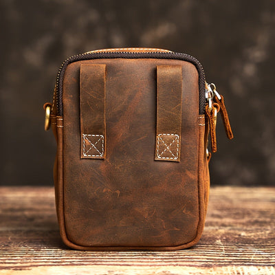 James | Top Cowhide Leather Waist and Crossbody Bag