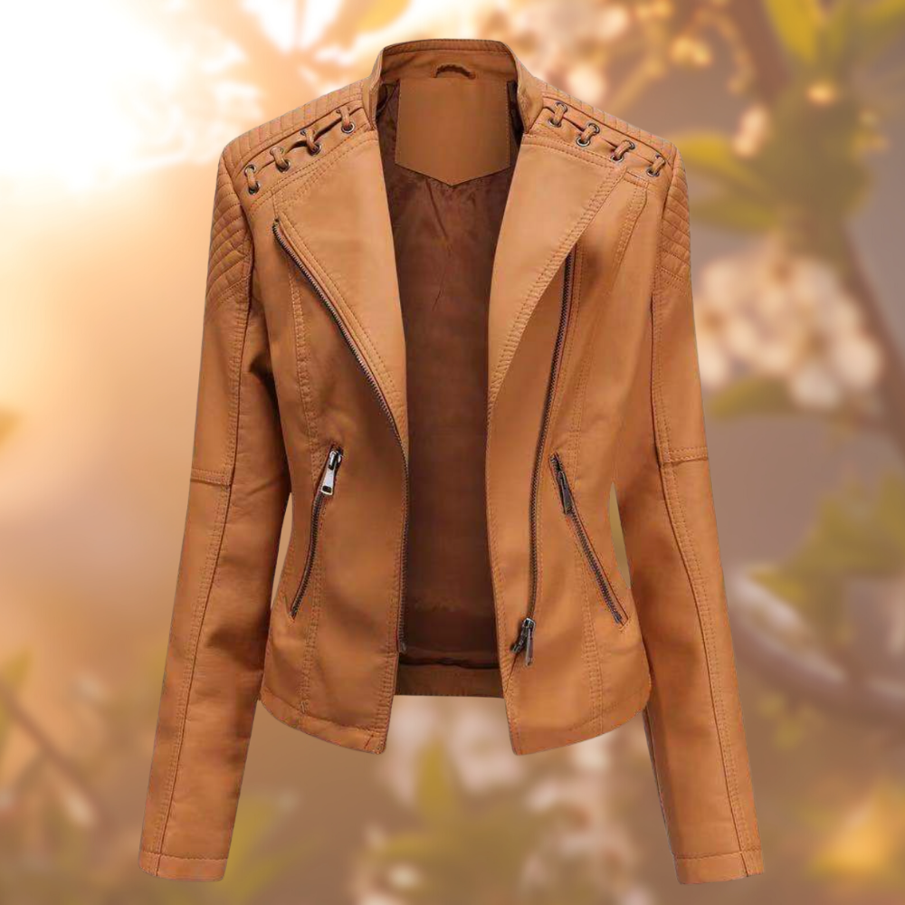 Daphne® | The Elegant Vegan Leather Jacket