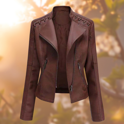 Daphne® | The Elegant Vegan Leather Jacket