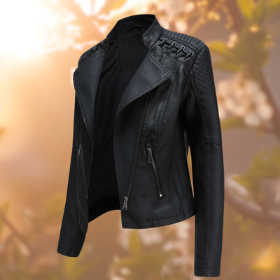 Daphne® | The Elegant Vegan Leather Jacket