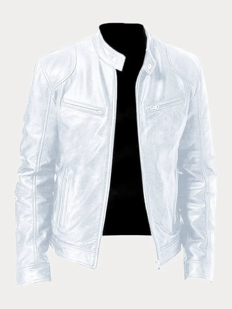 Owen™ - Stylish Casual Vegan Leather Jacket