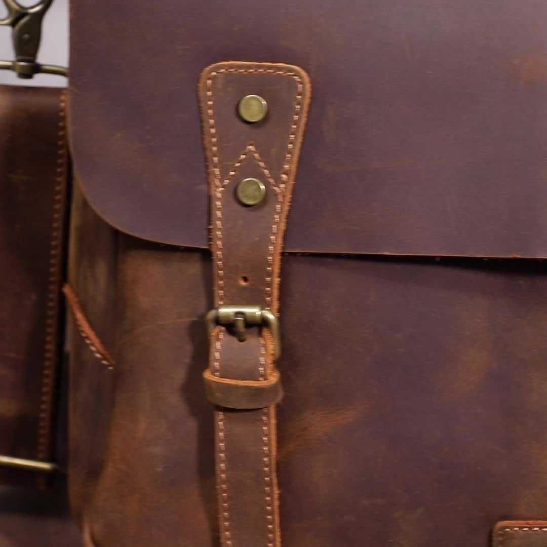 Charles | Genuine Leather Men's Briefcase Messenger Bag