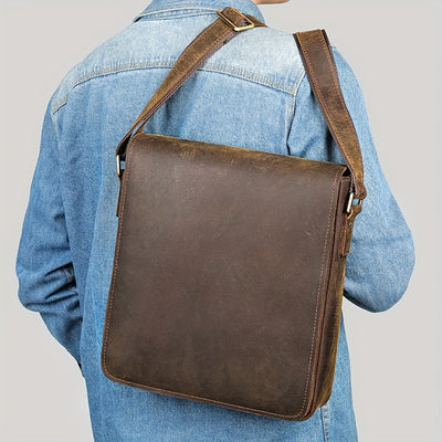 Hugh | Vintage Genuine Leather Satchel Bag