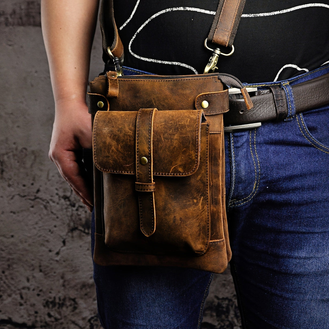 Benjamin | Vintage Genuine Leather Belt Bag