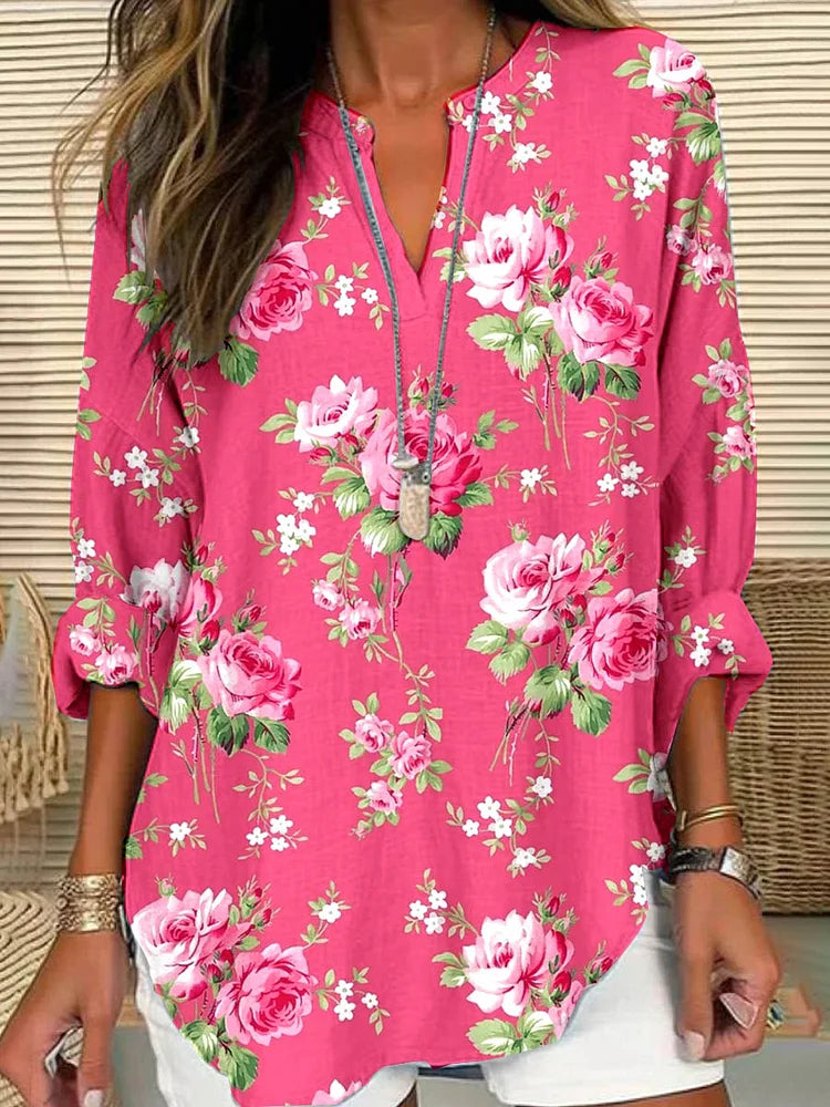 Harper® | Women's Rose Floral Pattern Shirt