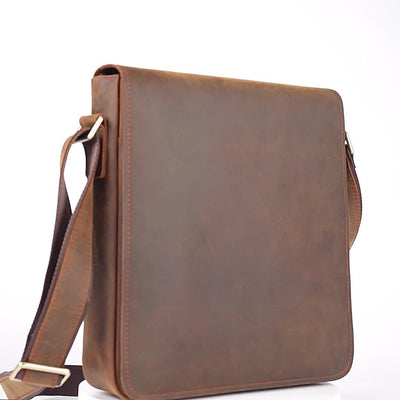 Hugh | Vintage Genuine Leather Satchel Bag