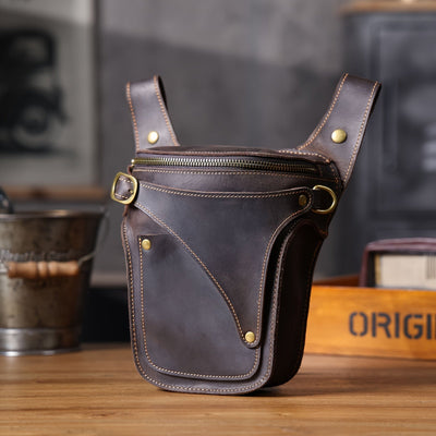 Arthur | Retro Genuine Cowhide Leather Waist Bag