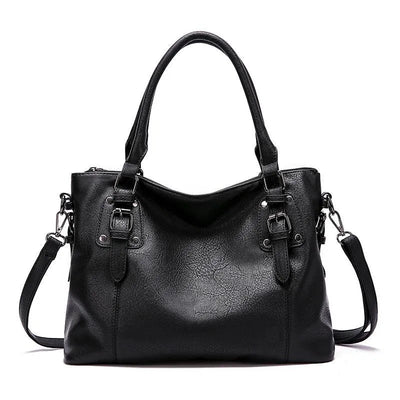 Victoria's Graceful Allure | Elegant Leather Shoulder Bag