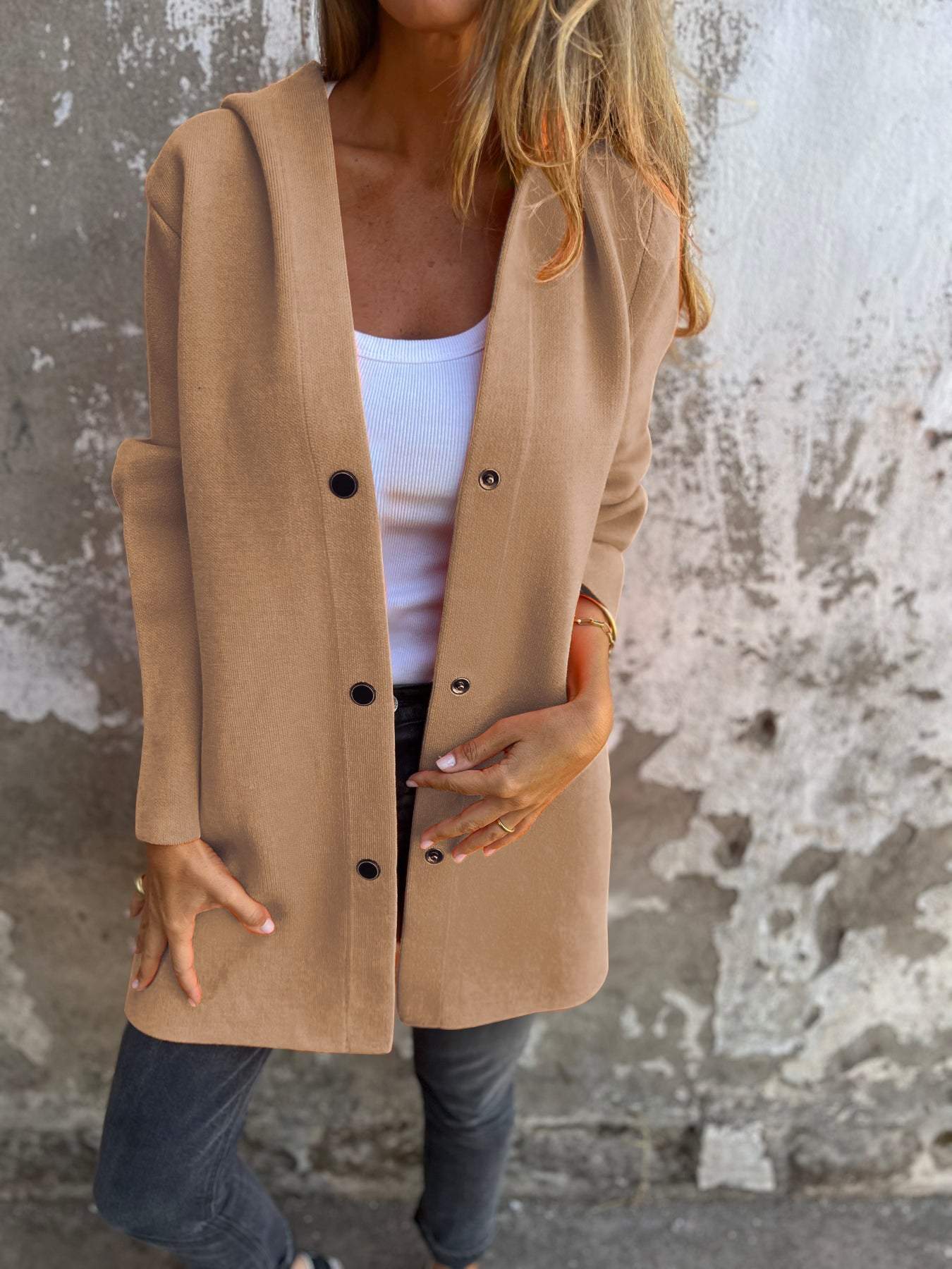 Sabrina® | Casual Single-Breasted Jacket with Hood