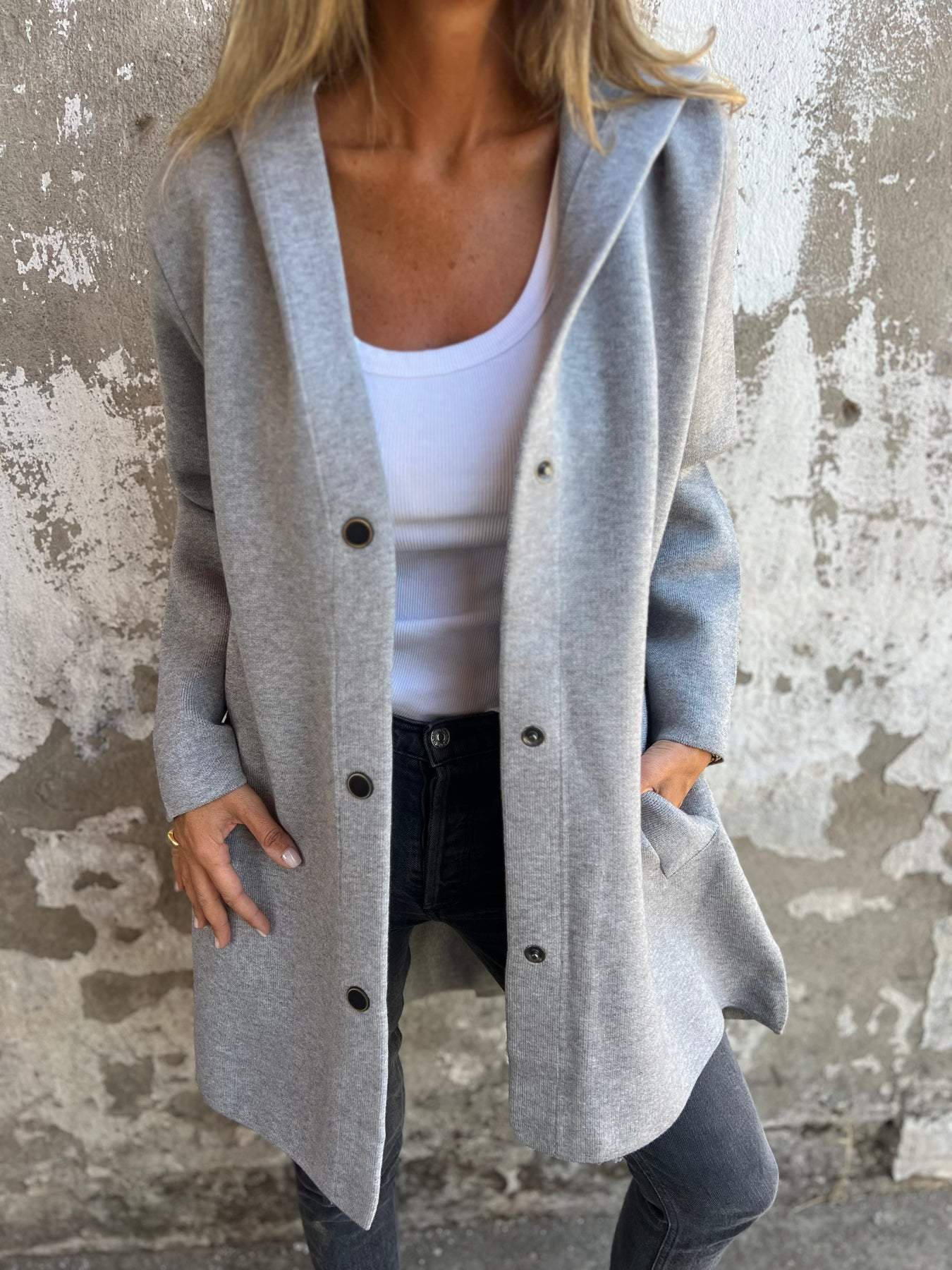 Sabrina® | Casual Single-Breasted Jacket with Hood